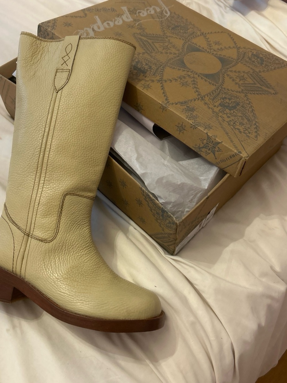 Free People Parchment Blaze Pull-On Knee Boot - Picture 1 of 3